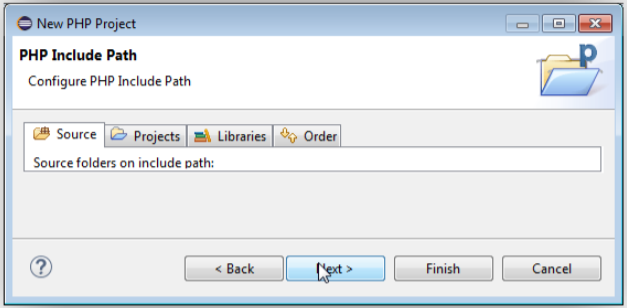 PHP Include Path設定画面の画像