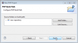 PHP Build Path設定画面の画像